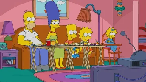 Escena de Los Simpsons