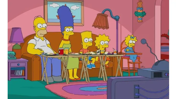Escena de Los Simpsons