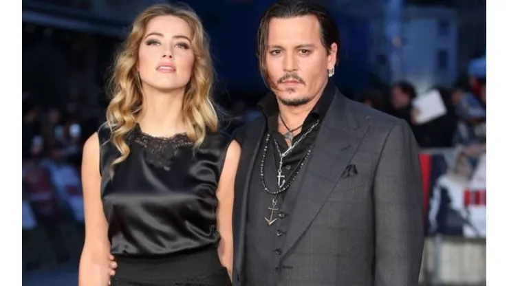 Johnny Depp y Amber Heard en un evento