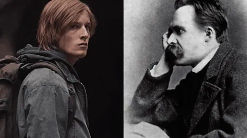 Louis Hofmann en Dark e imagen de Friedrich Nietzsche