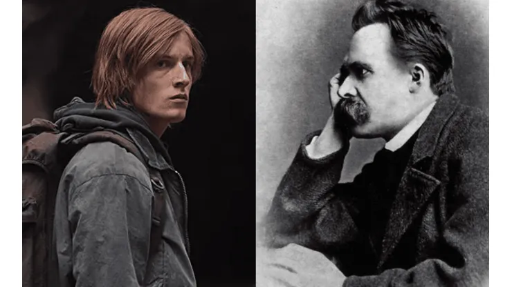 Louis Hofmann en Dark e imagen de Friedrich Nietzsche