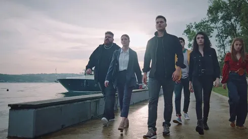 Escena de The Protector