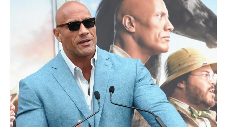 La Roca en la Premiere de Jumanji