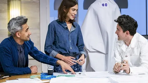 Tan France y Alexa Choung en NExt in Fashion