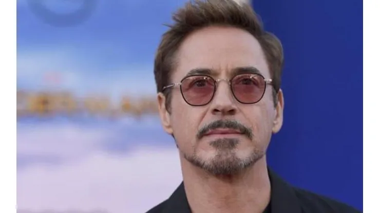 Robert Downey Jr en un evento de Marvel
