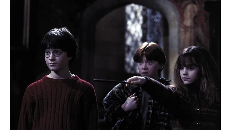 Daniel Radcliffe, Ruper Grint y Ema Watson en Harry Potter