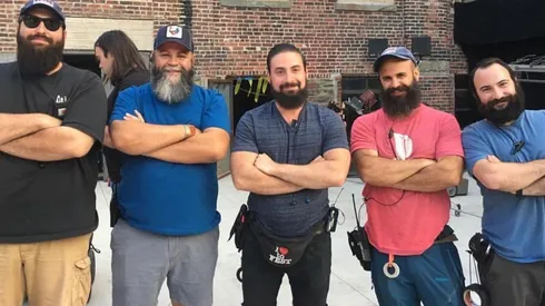 Josh Wallwork en rodaje con equipo