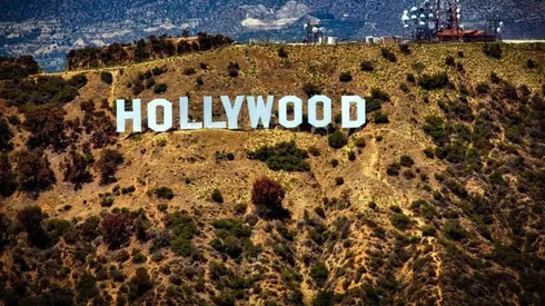 Fotografía del clásico logo de Hollywood