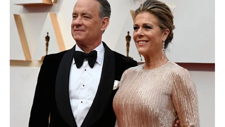 Tom Hanks y Rita Wilson en los Oscars