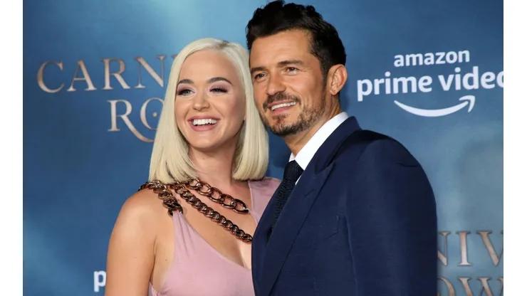 Katy Perry y Orlando Bloom en un evento de Amazon Prime Video