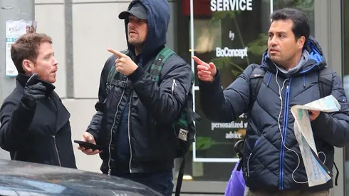 Leonardo Di Caprio en las calles de Manhattan