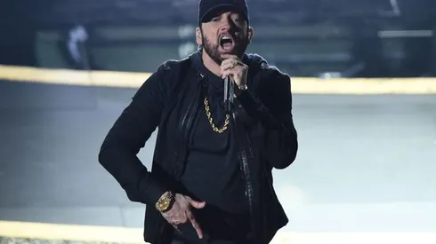 Eminem en su presentación en los Oscars 2020