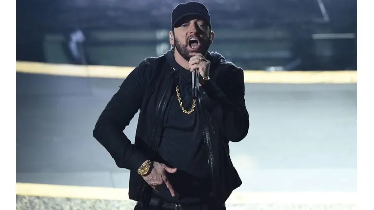 Eminem en su presentación en los Oscars 2020