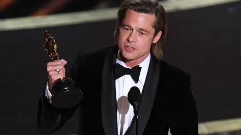 Brad Pitt en su discurso de los Oscars