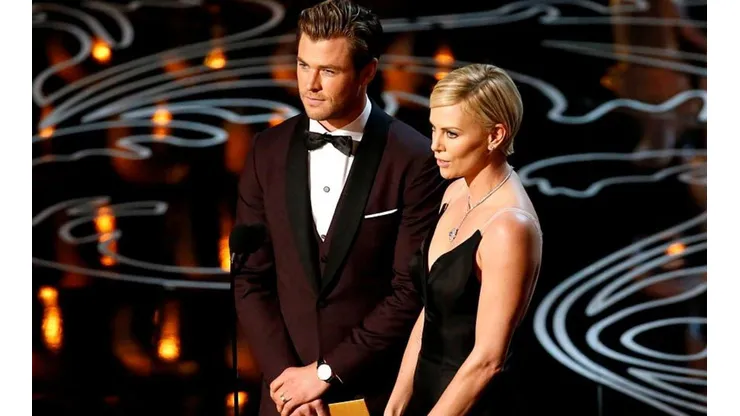 Chris Hemsworth y Charlize Theron en los Oscars 2016