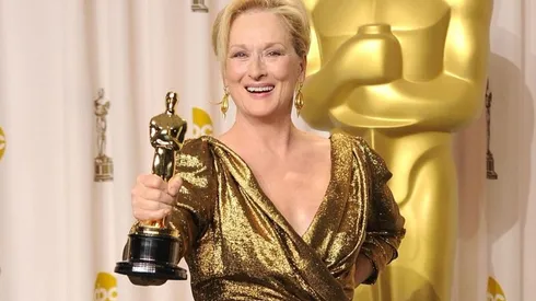Meryl Streep con su Oscar en 2011