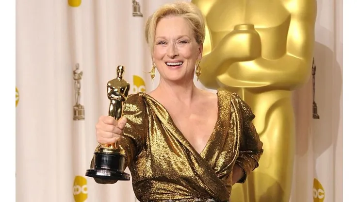 Meryl Streep con su Oscar en 2011