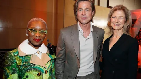 Brad Pitt y compañia en el almuerzo de los Oscars 2020