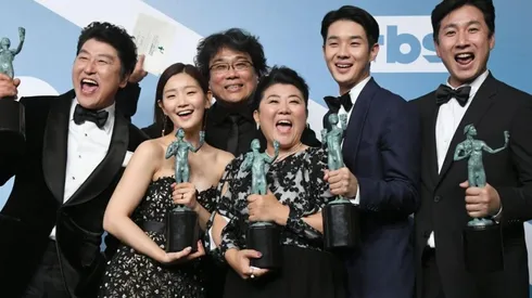 El elenco de Parasite en los SAG Awards 2020