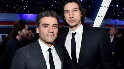 Oscar Isaac y Adam Driver en la premiere de "The Rise of Skywalker"