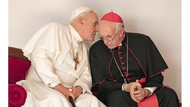 Anthony Hopkins y Jonathan Pryce en "Los Dos Papas"