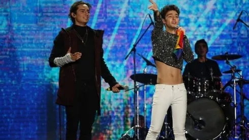 Joaquin Bondoni y Emilio MArcos juntos en escenario