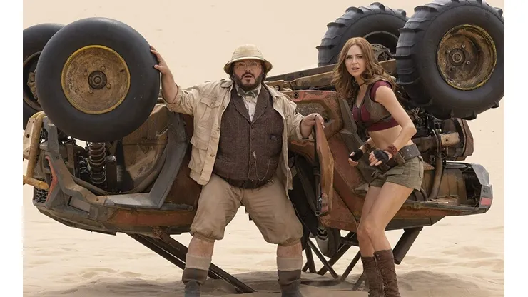 Jack Black y Karen Gillan en Jumanji: Next Level