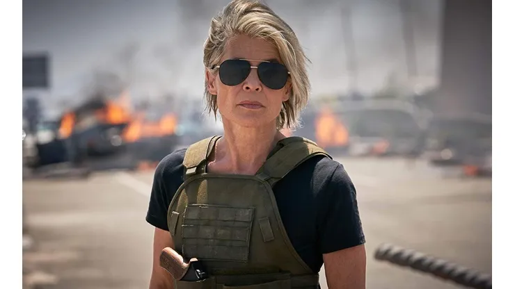 Linda Hamilton en Terminator: Dark Fate