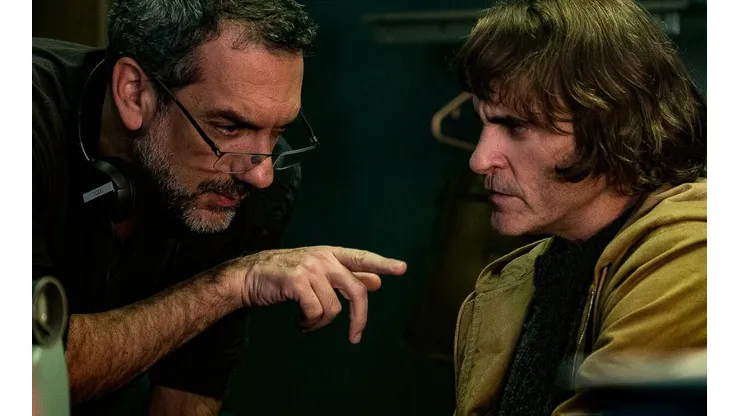 Todd Phillips y Joaquin Phoenix en el rodaje de Joker