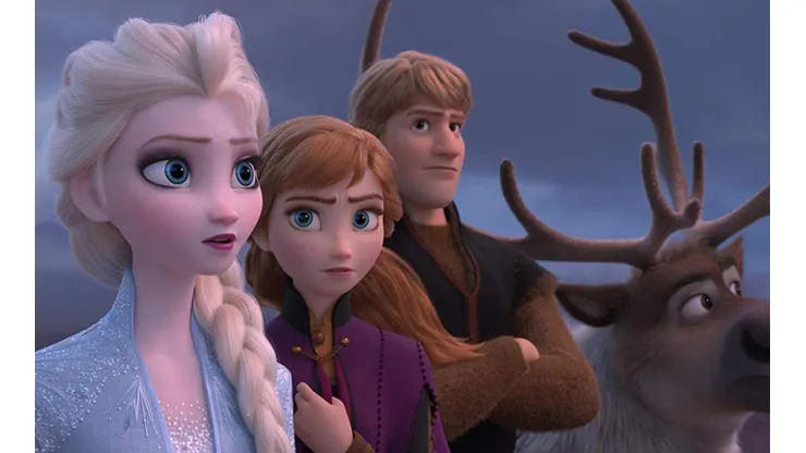 Elsa, Ana y Kristoff en Frozen 2