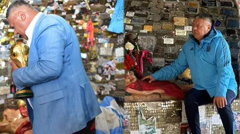 El Chiqui Tapia y la Difunta Correa: nueva promesa cumplida para ser campeón del mundo