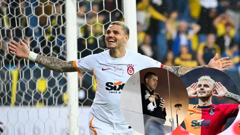 Icardi gritó campeón y festejó como Riquelme