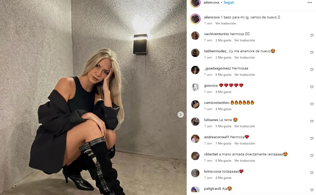 @ailencova en Instagram.