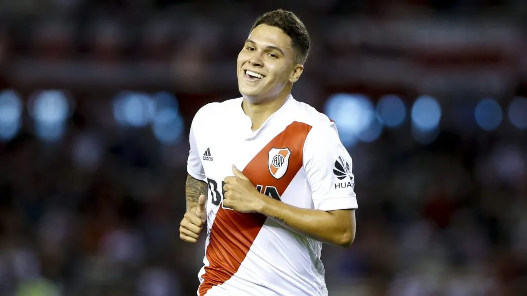 Juan Fernando Quintero, ídolo absoluto de River. (Foto: Getty)