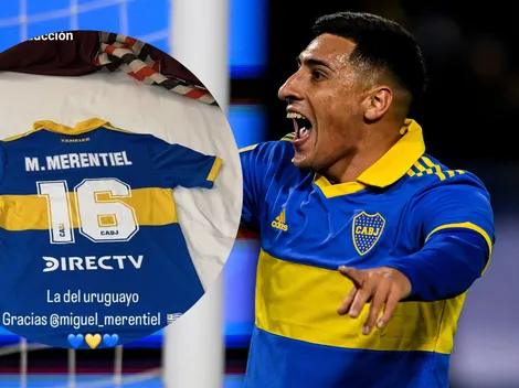 El gesto de Merentiel con un ídolo de Boca que agradeció en sus redes sociales