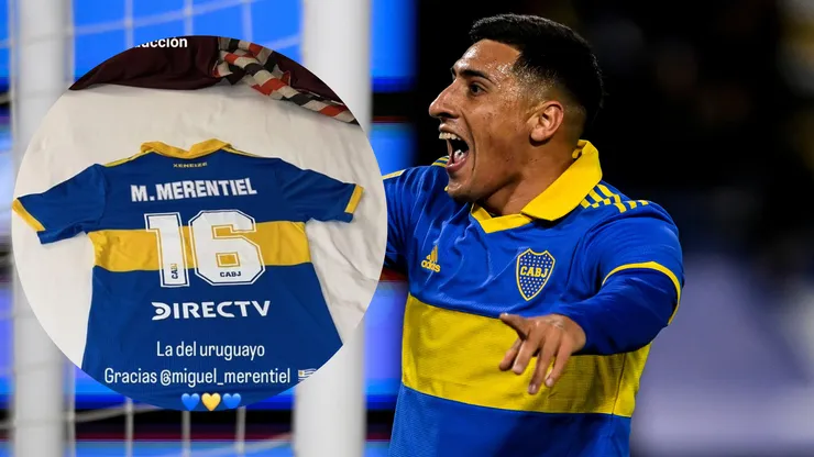 El gesto de Merentiel con un ídolo de Boca que agradeció en sus redes sociales