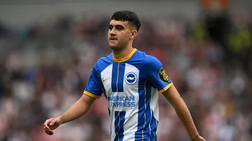 BRIGHTON, ENGLAND – MAY 21: Facundo Buonanotte of Brighton & Hove Albion looks on during the Premier League match between Brighton & Hove Albion and Southampton FC at American Express Community Stadium on May 21, 2023 in Brighton, England. (Photo by Mike Hewitt/Getty Images)