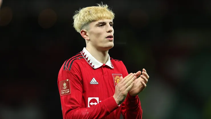 Garnacho en Manchester United.