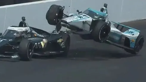 Canapino choque en Indianápolis