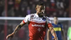 Miguel Torrén con la camiseta de Argentinos Juniors.