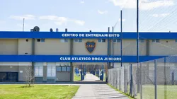 El ingreso de Boca Predio, ubicado en Ezeiza.
