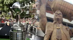 Los hinchas de River no perdonaron a Paulo Díaz y Paradela por ausentarse a la inauguración de la estatua de Gallardo