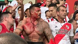 Así quedó uno de los barras de River.