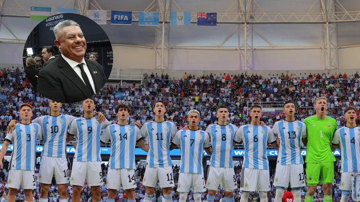 La Selección Sub 20 llegó a San Luís y se encontró con un particular pasacalles para Tapia