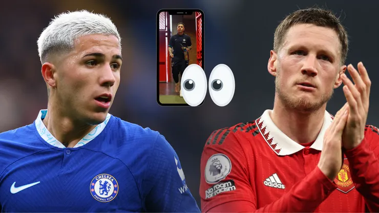 El picante detalle de Enzo Fernández para Weghorst antes de cruzarse por Premier League