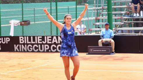 Julia Riera, prometedora tenista argentina.