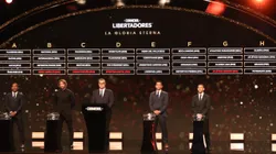 ASUNCION, PARAGUAY - MARCH 27: Director of Competitions of CONMEBOL Fred Nantes (C) speaks during the official draw for the edition 2023 of Copa CONMEBOL Libertadores and Copa CONMEBOL Sudamericana on March 27, 2023 in Asuncion, Paraguay. (Photo by Christian Alvarenga/Getty Images)