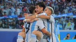 El festejo de los jugadores argentinos en Santiago del Estero.