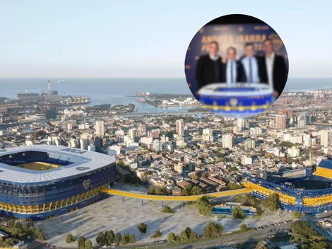 Los dos ídolos de Boca que presentaron el proyecto de la Nueva Bombonera de la oposición