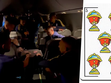 El video de Boca jugando al truco: ¿a quién le salió el 5 de copas?